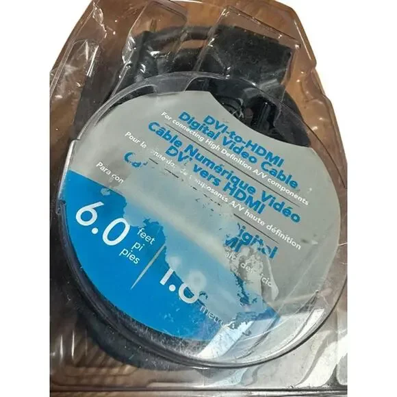 Dynex DVI-TO-HDMI Digital Video Cable (6FT / 1.8M) - Picture 2 of 3